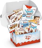 „Ferrero“ šokolado degustacinė dėžutė vaikams su „Bueno“ šokoladukais, vaikų šokolado batonėliais, šokoladiniais saldainiais ir daugybe kitų skanėstų. Puikiai tinka kaip dovana. Šokolado dovanų dėžutė, 1200 g