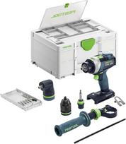 „Festool“ TPC 18/4 QUADRIVE I-Basic-Set akumuliatorinis smūginis gręžtuvas | 18 V, 4 greičiai, bešepetėlis EC-TEC variklis, „Centrotec“, „FastFix“, „Systainer SYS3“ dėkle