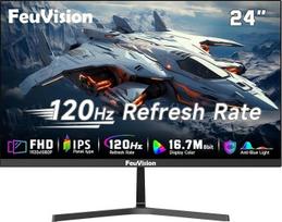 „FeuVision“ 24 colių 120 Hz monitorius, FHD 1080p, kompiuterio ekranas, IPS