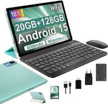 „fezawio 2026“ planšetinis kompiuteris su „Android 15“, 10 colių ekranas, 22GB + 128GB + 2 TB TF, aštuonių branduolių procesorius, 5G + 2,4G, „Wi-Fi 6“, „GMS“, „Bluetooth 5.0“, 8 MP + 5 MP, C tipo jungtis, su dėklu, klaviatūra ir pele, žalia | Planšetin