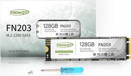 „Fikwot“ FN203 128GB M.2 SATA SSD – SLC talpyklos 3D NAND TLC SATA III 6Gb/s M.2 2280 NGFF vidinis kietasis diskas, iki 550MB/s, suderinamas su „Ultrabook“ kompiuteriais, planšetiniais kompiuteriais ir mini kompiuteriais
