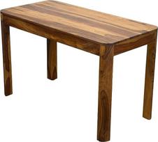 „FineBuy“ šišamo medžio valgomojo stalas 120 x 60 x 76 cm, pagamintas iš masyvios medienos, skirtas 6 žmonėms | Stačiakampis valgomojo stalas kaimiško stiliaus interjerui su aiškiomis linijomis, virtuvės stalas iš tikros medienos, rankų darbo