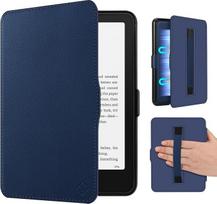 „Fintie“ dėklas su rankine juostele, skirtas 7 colių „Kindle Paperwhite“ (12-osios kartos) ir „Kindle Colorsoft“ / „Paperwhite Signature Edition 2025/2024“ modeliams, lengvas dėklas su automatinio miego / pažadinimo funkcija, tamsiai mėlynos spalvos | „Ki