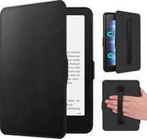 „Fintie“ dėklas su rankine juostele, skirtas 7 colių „Kindle Paperwhite“ (12-osios kartos) | „Kindle Colorsoft Signature Edition 2025/2026“, lengvas dėklas, magnetas gale, automatinis miego/budėjimo režimas, juodos spalvos