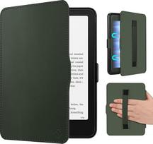 „Fintie“ dėklas su rankine juostele, skirtas 7 colių „Kindle Paperwhite“ (12-osios kartos) ir „Kindle Colorsoft“ / „Paperwhite Signature Edition 2025/2024“ modeliams, lengvas dėklas su automatinio miego / pažadinimo funkcija, alpiškai žalia spalva | „Kind