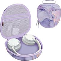 „Fintie“ violetinis marmuro dėklas, skirtas „Sony“ WH-CH720N / WH-CH710N / WH-CH520 / WH-CH510 / WH-1000XM6 / WH-1000XM5/ WH-1000XM4/ WHXB910N belaidžiams ausiniams – kelioninis apsauginis ir laikymo dėklas