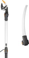 „Fiskars“ 2 vnt. žirafų rinkinys | Teleskopiniai žirkliai „Bypass“ UPX86 (ilgis 2,4–4 m) ir genėjimo pjūklas, skirtas modeliams UPX86/UPX82 (ilgis 46 cm) 1077330