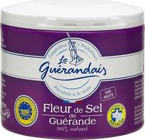 „Fleur de Sel“ (jūros druska) „Les Salines de Guérande“ – 125 g, pagaminta Prancūzijoje