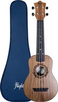 „Flight Music“ ukulelės TUS50 kelioninė ukulelė – riešutmedžio viršutinė plokštė