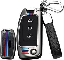 „Flip Key“ automobilio raktų dėklas, tinkantis „Ford“ automobiliams. Silikoninis ir cinko lydinio apsauginis raktų dėklas, skirtas „Ford Fiesta“, „Focus“, „Galaxy“, „Fusion“, „S-Max“, „Kuga“ ir „Ecosport“ modeliams su nuotolinio valdymo pultu (3 mygtukai)