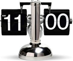 „Flip-Uhr Retro“ – su skaitmeniniu ekranu, krumpliaračio mechanizmu ir rankų darbo PVC šonais, retro stiliaus mechaninis dizainas, puikiai tinka namams ir biurui, unikalus laikrodis, skirtas statyti ant stalo arba pakabinti ant sienos