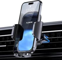 „FLOVEME“ mobiliojo telefono laikiklis, tvirtinamas prie automobilio ventiliacijos angos su platesniu spaustuku, 360° pasukamas mobiliojo telefono laikiklis automobiliui, universalus mobiliojo telefono laikiklis, suderinamas su „iPhone“, „Samsung“ ir „Hua