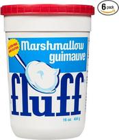 „Fluff“ zefyro kremas, didelis indelis, 454 g, 6 vnt. pakuotė (po 454 g)