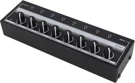 „Focket“ 8 kanalų stereo ausinių stiprintuvas, nešiojamas mini ausinių skirstytuvas, 3,5 mm TRS 12 V stereo stiprintuvas, skirtas garso maišytuvui, etaloniniam stebėjimui ir asmeniniam klausymuisi
