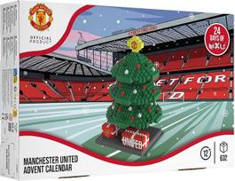 „FOCO“ oficialiai licencijuotas „Manchester United FC“ BRXLZ 3D kaladėlių konstruktoriaus modelis – Kalėdų eglutės Advento kalendorius, 24 dienos