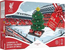 „FOCO“ oficialiai licencijuotas „Liverpool FC“ BRXLZ 3D kaladėlių konstruktoriaus modelis – Kalėdų eglutės Advento kalendorius, 24 dienos