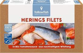 „followfish“ MSC sertifikuotos silkės filė ekologiškame pomidorų padaže, 200 g