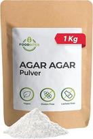 „Food Bites“ agar-agar milteliai, 1 kg, augalinės kilmės – uogienės tirštiklis, tinkamas veganams, be glitimo – želatinos milteliai su nemokama elektronine knyga, kurioje pateikta 20 skanių receptų