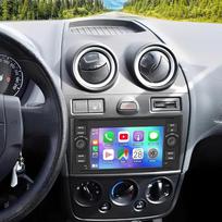 „Ford Fiesta MK5“ (2006–2008 m.) skirtas 4+64G „Android 13“ automobilių radijas su belaidžiu „CarPlay“, „Android Auto“, 7 colių jutikliniu ekranu, GPS navigacija, palaikantis WLAN, FM, SWC, „MirrorLink“ ir ekrano padalijimo funkcijas