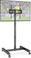 „FORGING MOUNT“ televizoriaus stovas su ratukais, skirtas 23–60 colių plazminiams, LCD ir LED televizoriams | Televizoriaus stovas su ratukais, reguliuojamo aukščio, pakreipiamas, iki 40 kg, maks. VESA 400 x 400 mm