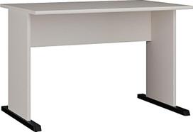 „Forte TEMPRA2“ rašomasis stalas 100 110 – modernus rašomasis stalas su slidinėjančiomis kojelėmis, pagamintas iš medžio plaušo plokščių, „Kashmir Beige“ spalvos, 108 cm pločio x 72 cm aukščio x 72 cm gylio