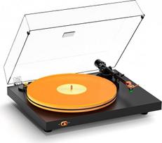 „Fosi Audio Luna3“ patefonas – Hi-Fi vinilo plokštelių grotuvas su VM95E keitikliu, akrilo patefono plokštele, servovarikliu, be įmontuoto foninio išankstinio stiprintuvo, aliumininiu tonarmu