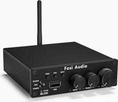 „Fosi Audio“ BL20C Hi-Fi stiprintuvas, 320 W, „Bluetooth 5.0“, „Mini 2.1 CH“, „Class-D“, su integruotu TDA7498E, 160 W x 2 pasyviems garsiakalbiams ir žemų dažnių garsiakalbiams