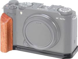 „FOTGA XM5“ L-formos rankena su greitojo tvirtinimo plokštelės laikikliu, skirta „Fuji X-M5“ fotoaparatui, su integruotu mediniu šoniniu rankenėliu, suderinama su „Arca Swiss“ greitojo tvirtinimo plokštele (juoda)