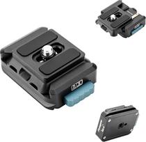 „Fotopro RZ-3“ greitojo tvirtinimo fotoaparato laikiklio greitojo montavimo rinkinys su 1/4 colio sraigtiniu adapteriu, skirtas DSLR ir beveidrodžiams fotoaparatams, trikojams, stabilizatoriams, rankiniams stabilizatoriams, monopodams ir slideriams