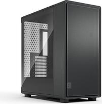 „Fractal Design Epoch XL Black“ – grūdintas stiklas, šviesus atspalvis – žaidimų kompiuterio korpusas su dideliu oro srautu – tinklinis priekinis skydelis – trys „Momentum 14“ ventiliatoriai