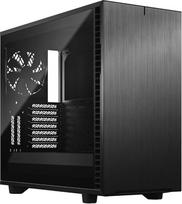 „Fractal Design Define 7 Black“ – tamsiai tonuotas grūdintas stiklas – šlifuotas aliuminis/plienas – E-ATX – tylus modulinis kompiuterio korpusas su stikliniu langeliu, vidutinio dydžio bokštelio tipo