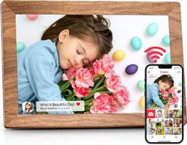 „Frameo“ skaitmeninė nuotraukų rėmelė, 10,1 colio HD, 1280 x 800 IPS jutiklinis ekranas, su „Wi-Fi“, 32GB atminties, automatinis pasukimas, paprastas nuotraukų ir vaizdo įrašų dalijimasis per „Frameo“ programėlę