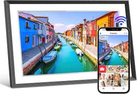 „Frameo“ išmanioji skaitmeninė nuotraukų rėmelė su „Wi-Fi“, 15,6 colių, 32GB, IPS jutikliniu ekranu (1920 x 1080), automatiniu orientacijos keitimu į vertikalųjį arba horizontalųjį režimą, galimybė akimirksniu dalytis akimirkomis per „Frameo“ programėlę