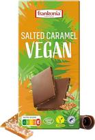 „frankonia CHOCOLAT Light Vegan“ – kakavos batonėlis su ryžių milteliais ir sūrio karamelės gabaliukais, 100 g
