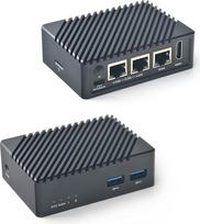 „FriendlyElec Nanopi R5S Mini“ maršrutizatorius su „OpenWRT“, trimis Gbps Ethernet prievadais, 4GB LPDDR4X RAM, pagrįstas „RK3568“ SoC, skirtas IoT, NAS ir išmaniųjų namų šliuzui, palaiko „Linux“ ir „Ubuntu“ (su CNC metalo korpusu)