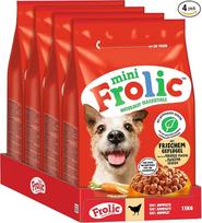 „Frolic Mini“ sausas šunų ėdalas mažoms šunims su šviežia paukštiena, 4 x 1,5 kg