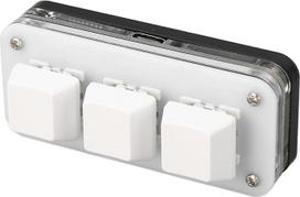 „FTVOGUE“ 3 mygtukų mini klaviatūra – mechaninė USB žaidimų klaviatūra su RGB apšvietimu, skirta naudoti biure ir žaidžiant (balta)