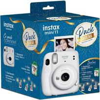 „FUJIFILM“ momentinių nuotraukų fotoaparatas „Instax Mini 11“, baltas, dovanų rinkinys