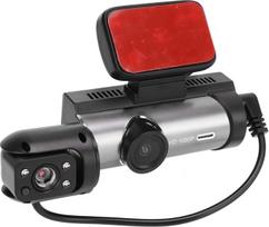„Full HD 1080P“ priekinė ir galinė automobilio vaizdo kamera su 3,16 colio ekranu, 360 laipsnių pasukamu objektyvu, judesio aptikimu, atbulinės eigos vaizdu ir stovėjimo stebėjimo funkcija