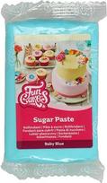 „FunCakes“ cukrinė pasta „Rolling Fondant“, šviesiai mėlyna, 250 g | Lengvai naudojama cukrinė pasta: lygi, lanksti, minkšta ir elastinga, puikiai tinka tortų dekoravimui