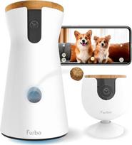 „Furbo 360°“ šunų stebėjimo kamera + „Mini“ [įrengimo metu reikia užsisakyti naują prenumeratą] – 2 kamerų rinkinys su „Nanny Pro“ prenumerata: saugumo ir namų apsaugos įspėjimai, gyvūnų stebėjimo kamera su garsiakalbiu