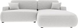„FURNISTAR Gaya“ sofos-lova su daiktų dėže – kampinė sofa su miego funkcija – kampinė sofa – „Living Landscape“ – 260 cm – dešinė pusė, balta