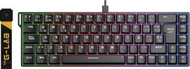 „G-Lab Keyz Titanium HE“ žaidimų klaviatūra su Hall efekto magnetine QWERTY klaviatūra ES