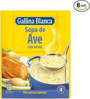 „Galina Blanca“ paukštienos sriuba su ryžiais, 80 g, 8 vnt. pakuotė