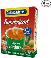 „Galina Blanca“ greitai paruošiama daržovių sriuba su skrebučiais, 3 vnt., 17 g, 8 vnt. pakuotė