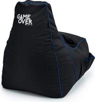 „Game Over“ vaizdo žaidimų sėdimoji kėdė-pupas | Skirta naudoti viduje, svetainėje | Šoninės kišenės žaidimų valdikliui ir ausinėms, laikiklis | Ergonomiškas dizainas, skirtas aistringiems žaidėjams