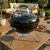 „Garden Vida Kansas BBQ Grill“ – mažas laisvai stovintis grilis, skirtas sodui, lauke, nešiojamas, piknikams, vakarėliams ir kempingui, juodos spalvos