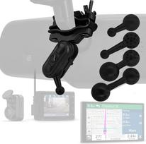 „Garmin“ vaizdo registratoriaus laikiklis – laikiklis, tvirtinamas prie automobilio galinio veidrodžio ir vairo, skirtas „Garmin Dash Cam Mini 30/35/45/46/55/56/65W/66W/67W X110/X210/X310/Speak Plus ir 17 mm GPS laikiklis (su 4 rutulinėmis galvutėmis)
