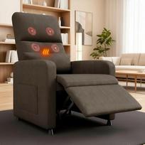 „Garvee Electric“ reguliuojama televizijos kėdė, poilsio kėdė su masažo funkcija, šildymu, reguliuojamu kojų atlošu ir vienvietė sofa, tinkanti svetainei, miegamajam ar biurui