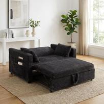 „Garvee“ daugiafunkcinė sofos-lova su miego funkcija – išskleidžiama dvivietė sofa – reguliuojamas atlošas, integruota įkrovimo stotelė ir šoninė kišenė – skirta svetainei, miegamajam, butui –